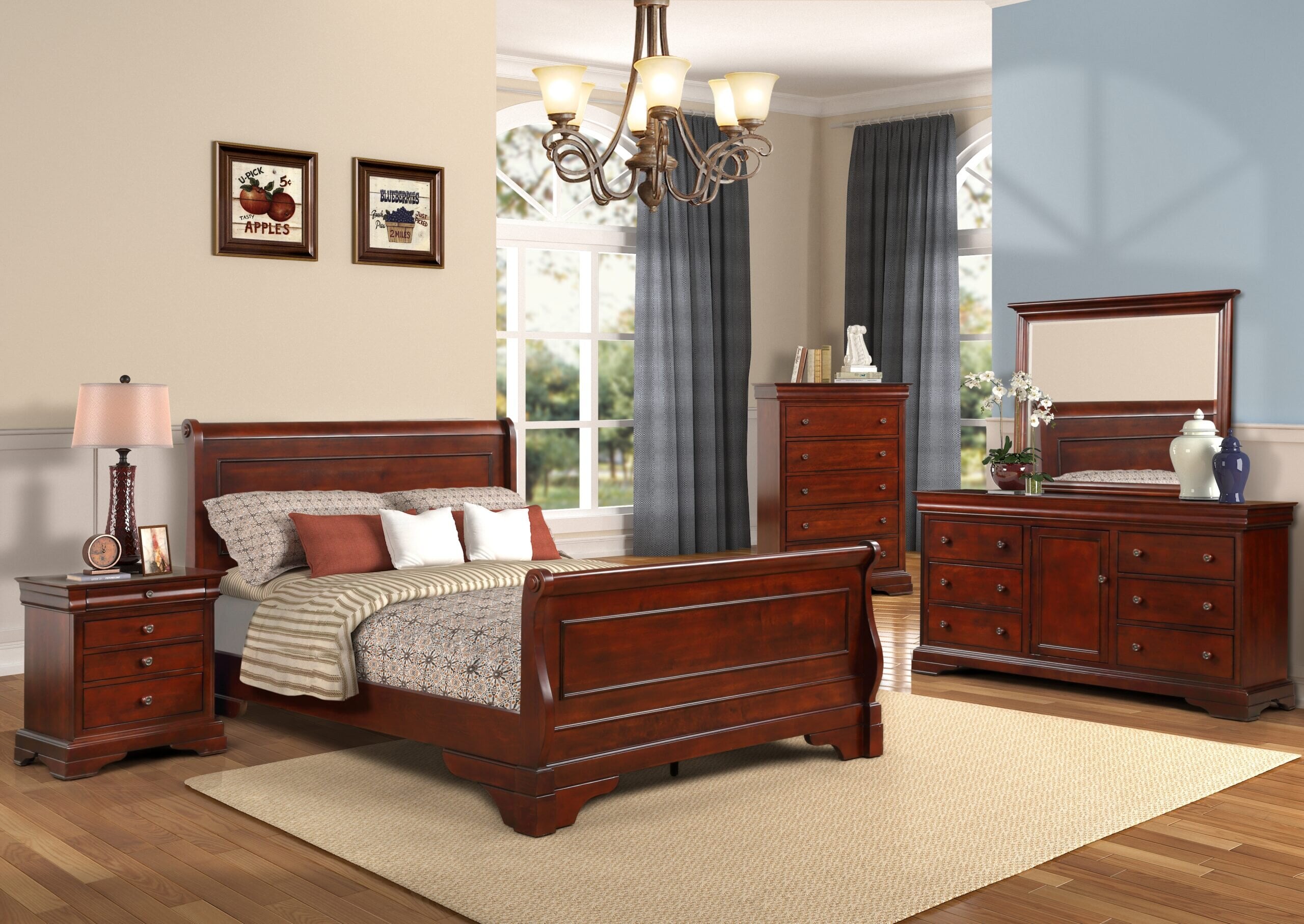 02-10_H1-scaled Versaille Queen Sleigh Bed - Image 1