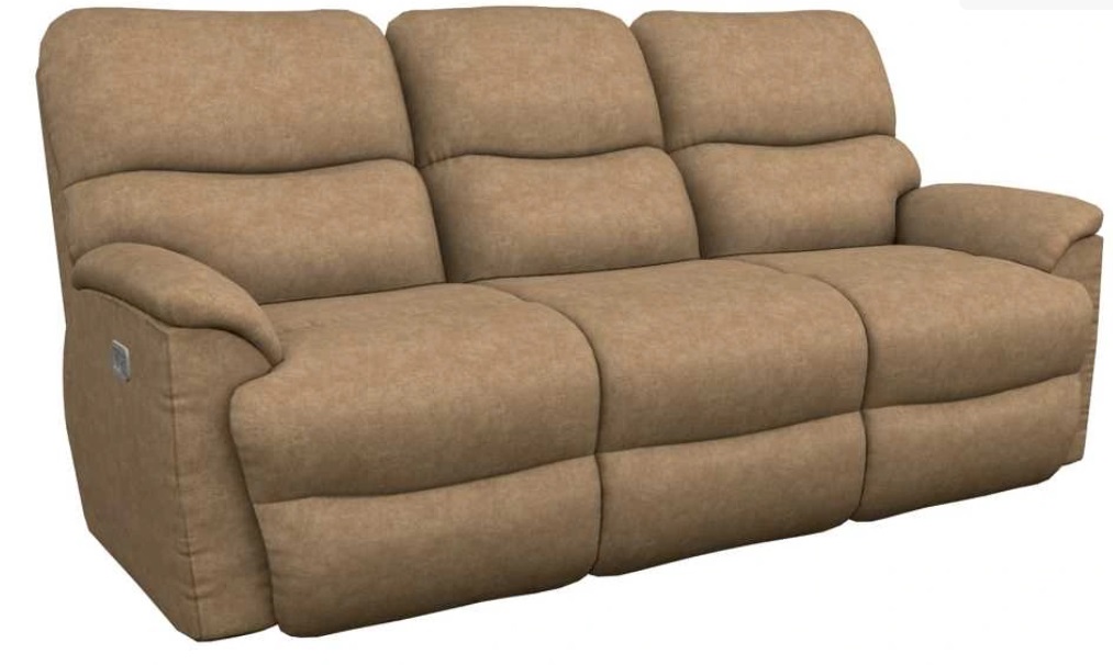 trouper sable power reclining sofa w/ headrest (copy) Trouper Camel Power Reclining Sofa w/Wireless Remote - Image 1