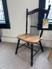Black/Oak Side Chair - Image 2