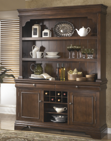 traditional buffet and hutch Traditional Buffet and Hutch - Image 1