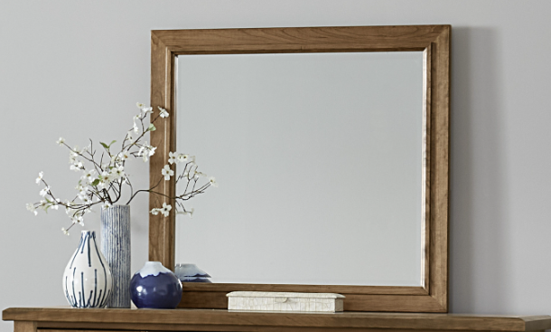 amish cherry 2 drawer nightstand (copy) Amish Cherry Mirror - Image 1