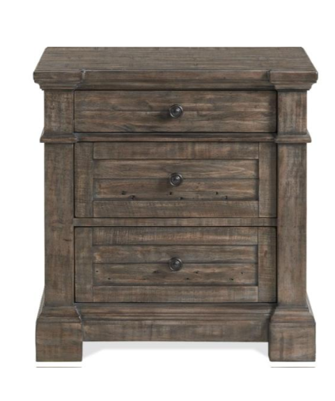 vogue 7 drawer dresser (copy) Bradford 3-drawer Nightstand - Image 1