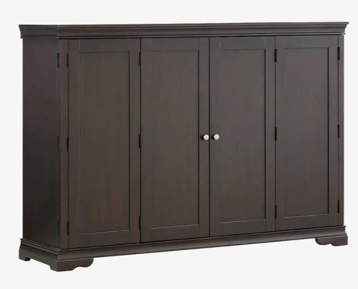 night & day cinnamon twin/twin bunk bed in stonewash (copy) Sealy San Sebastian Espresso Queen Murphy Cabinet Bed - Image 1