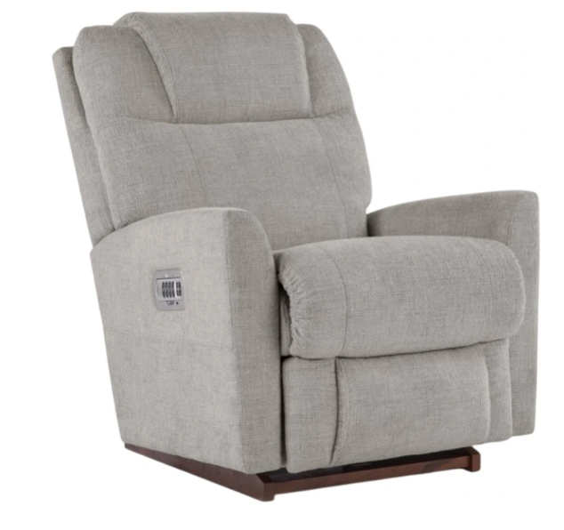 sparrow power rocking recliner w/ headrest & lumbar (copy) Sparrow Oyster Power Rocking Recliner W/ Headrest & Lumbar - Image 1
