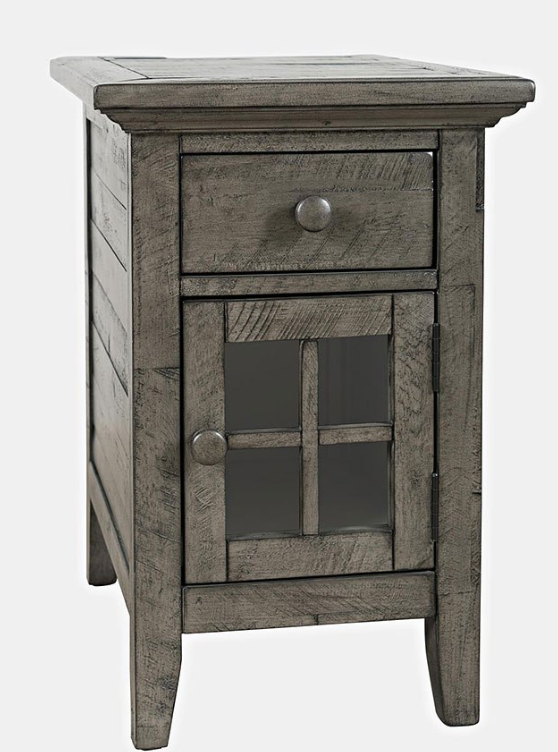 blue power chairside table (copy) Stone Power Chairside - Image 1