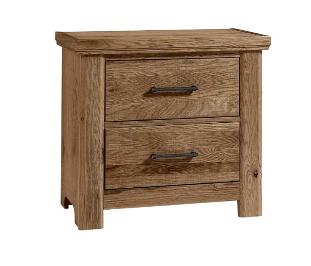 maple nightstand (copy) Yellowstone Chestnut 2 Drawer Nightstand - Image 1