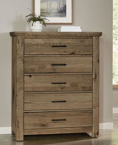 yellowstone chestnut 8 drawer dresser (copy) Yellowstone Chestnut 5 Drawer Dresser - Image 1
