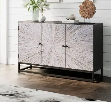 reclaimed 3 door accent cabinet (copy) Reclaimed 3 Door Accent Cabinet - Image 1