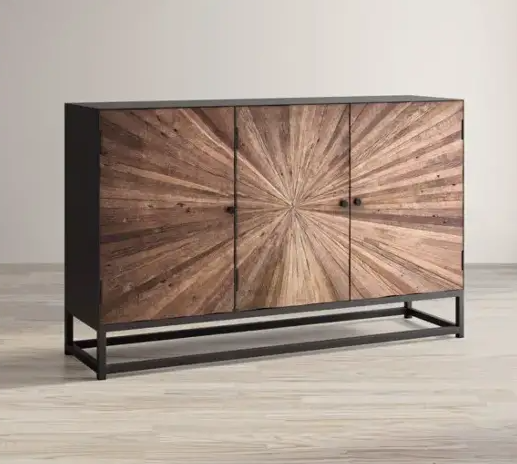 craftsman navy 50" media console (copy) Reclaimed 3 Door Accent Cabinet - Image 1