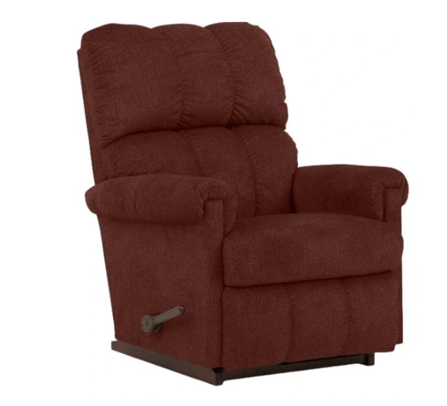 vail greystone rocking recliner Vail Burgundy Rocking Recliner - Image 1