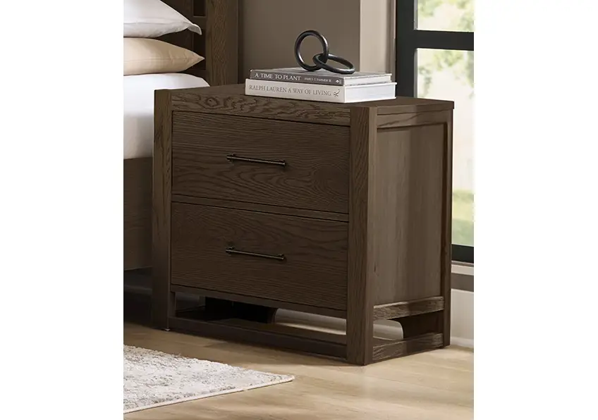 010c67d7e94e1f356037f4420affdb2e Lodge & Loft Nightstand - 2 Drwr - 840-227 - Image 1
