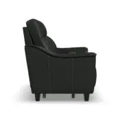 Walter Coal Leather Power Reclining Loveseat with Power Headrests - Image 4