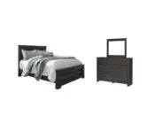 Brinxton Queen Panel Bed, Dresser and Mirror