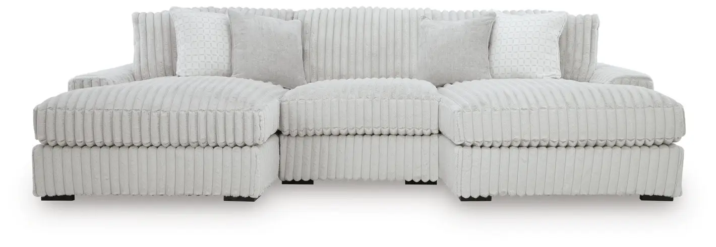 19c2b984ab5d57c168a054d53f49016f Stupendous 3-Piece Sectional with Double Chaise - Image 1