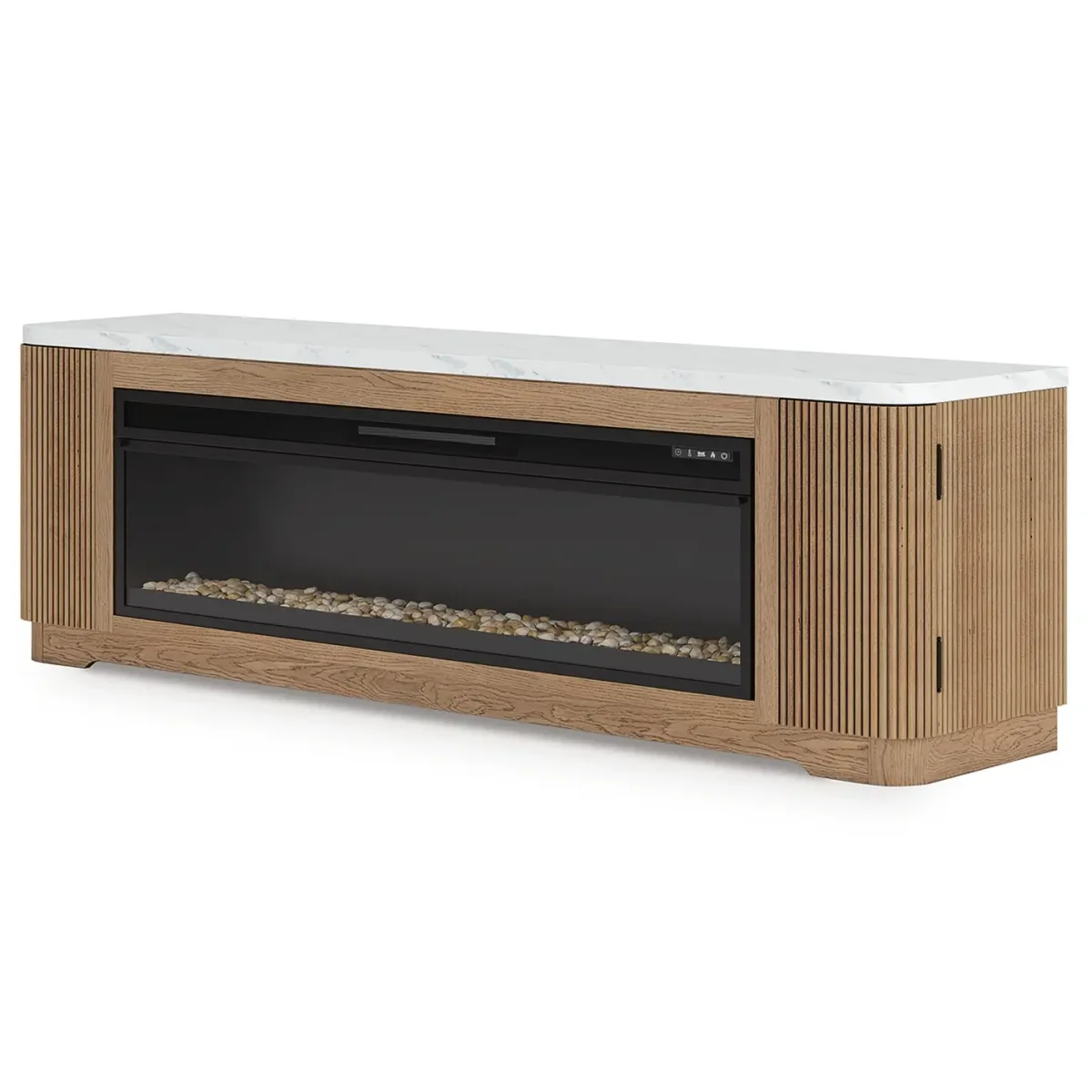 Camdill 80" TV Stand with Electric Fireplace - Image 3
