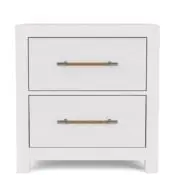 Rosalie 2-Drawer Nightstand-White