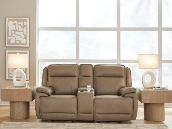 Glencroft Power Reclining Loveseat with Console - Image 3