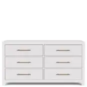 Rosalie 66" 6-Drawer Dresser-Wht
