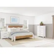 Rosalie 2-Drawer Nightstand-White - Image 9