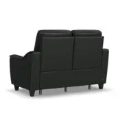 Walter Coal Leather Power Reclining Loveseat with Power Headrests - Image 6