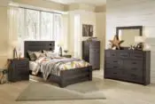 Brinxton Full Panel Bed, Dresser and Mirror - Image 2