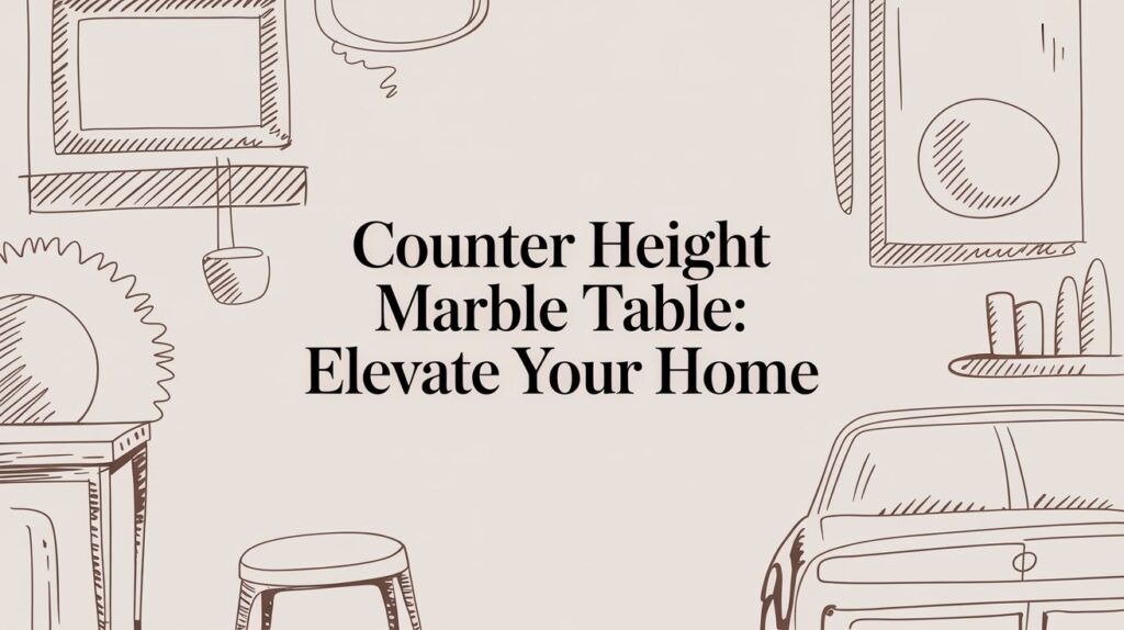 counter height marble table