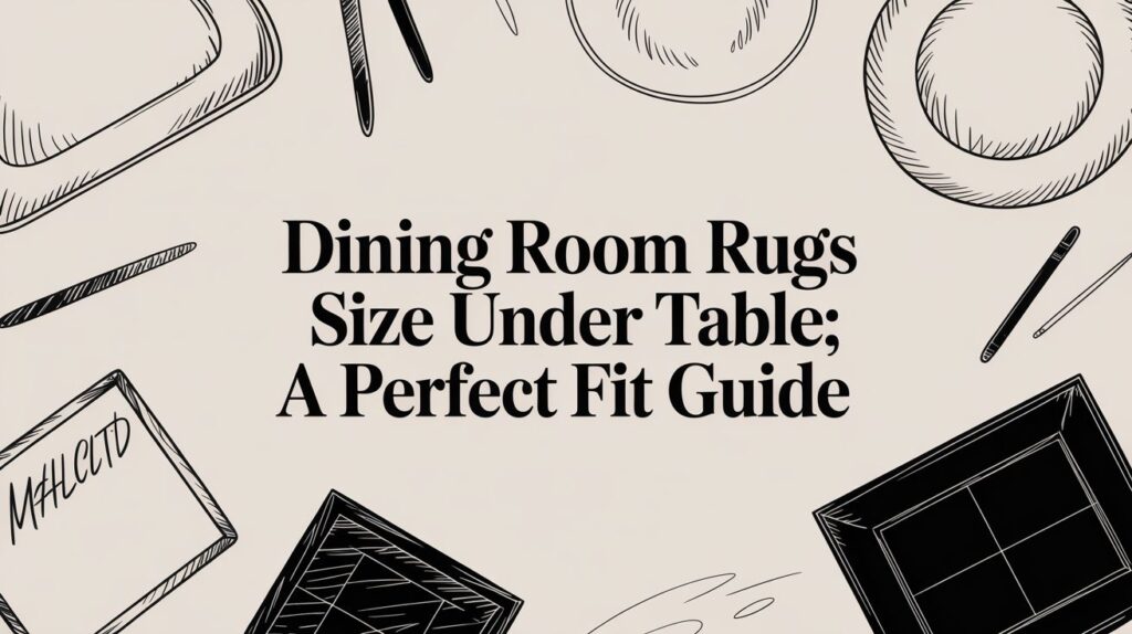dining room rugs size under table