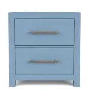 Rosalie 2-Drawer Nightstand-Blue - Image 4