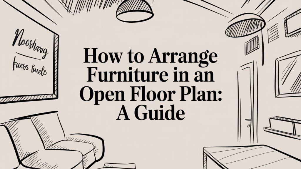 how to arrange furniture in an open floor plan