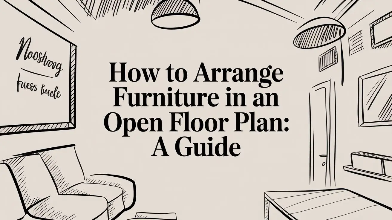 how to arrange furniture in an open floor plan