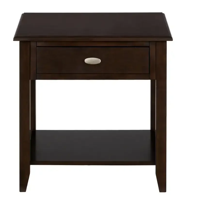 vintage white madison end table (copy) Merlot End Table - Image 1