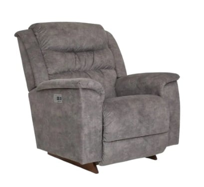 redwood ash power rocking recliner w/ headrest (copy) Redwood Charcoal Power Rocking Recliner W/ Headrest - Image 1