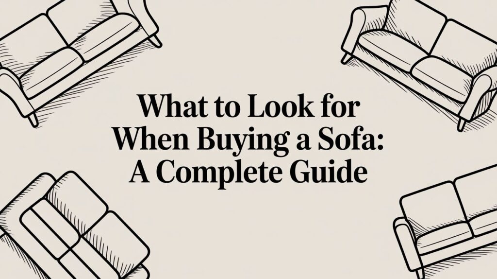 what to look for when buying a sofa