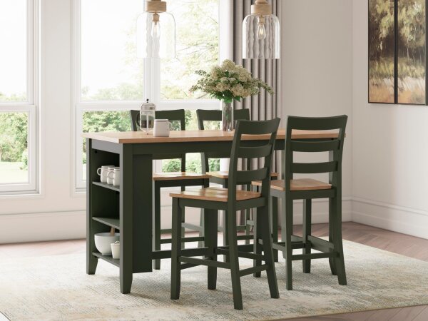 Gesthaven Counter Height Dining Table and 4 Barstools - Image 2