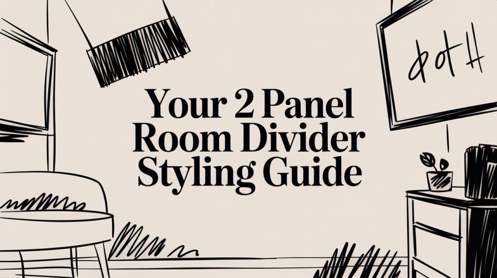 2 panel room divider