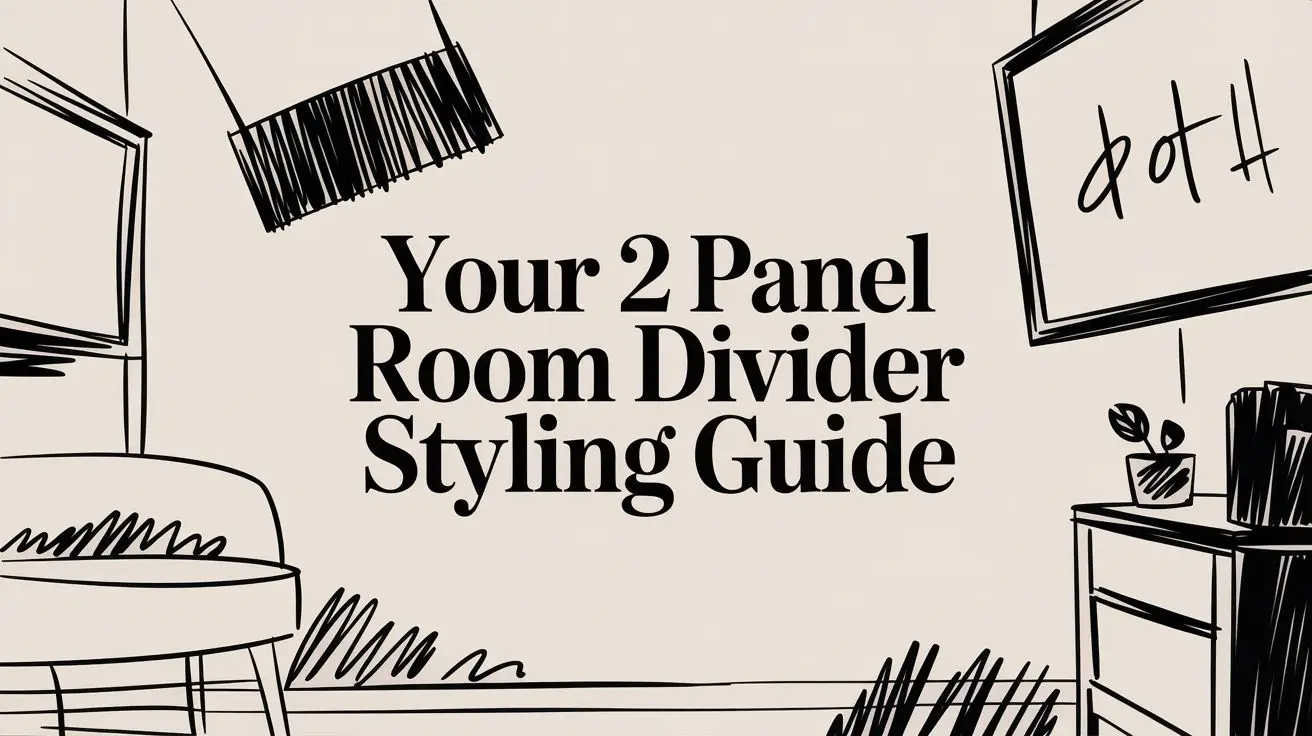 2 panel room divider
