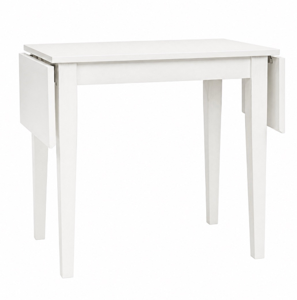 acacia double drop leaf table (copy) Eastern Tides White Drop Leaf Dining Table - Image 1