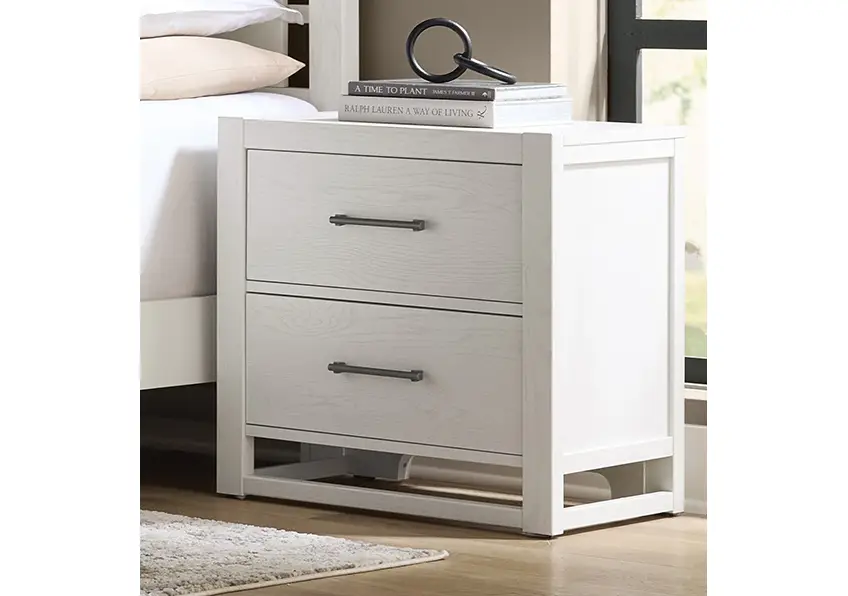 312579b7994f1be0bdff3db201a8e572 Lodge & Loft Nightstand - 2 Drwr - 844-227 - Image 1