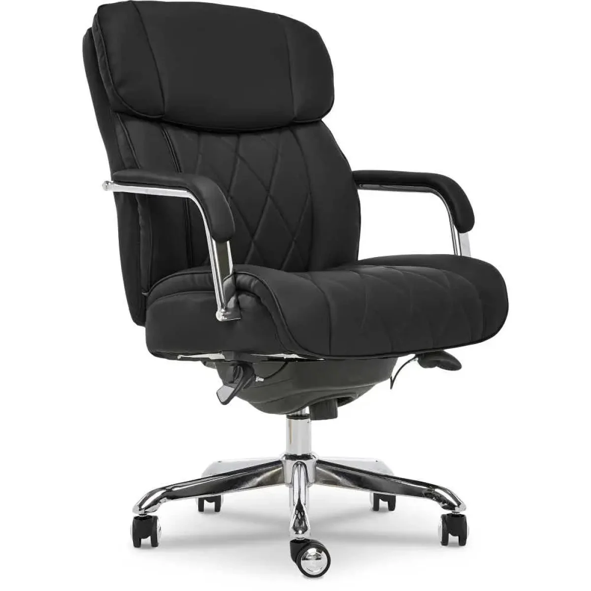 Sutherland Quilted Leather Office Chair, Jet Black - 44813A-LZB - Image 4