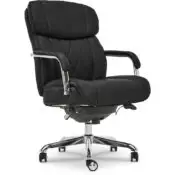 Sutherland Quilted Leather Office Chair, Jet Black - 44813A-LZB - Image 4