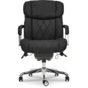 Sutherland Quilted Leather Office Chair, Jet Black - 44813A-LZB - Image 3