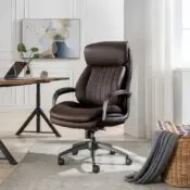 Nova Executive Leather Office Chair, Brown - 52372-BRN - Image 2