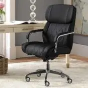 Sutherland Quilted Leather Office Chair, Jet Black - 44813A-LZB - Image 2