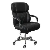 Sutherland Quilted Leather Office Chair, Jet Black - 44813A-LZB