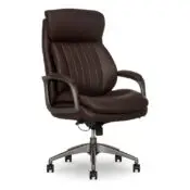 Nova Executive Leather Office Chair, Brown - 52372-BRN