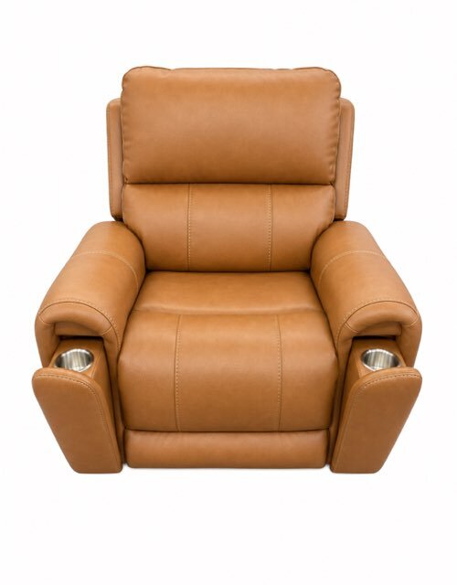belmont zero gravity power recliner in caramel brown top grain leather (copy) Hancock Apple Cider Power Zero Gravity Recliner - Image 1