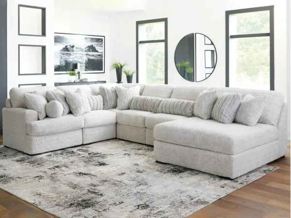 Cuddle Plush 6-Piece Sectional with Chaise - Image 2