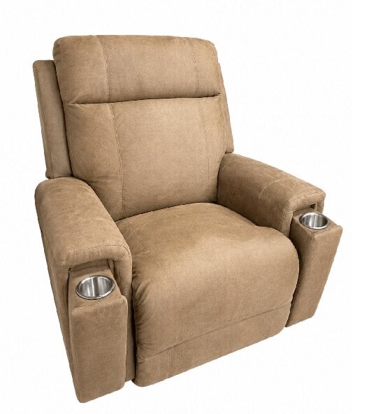 ignace camel power rocker recliner w/headrest Ignace Camel Power Rocker Recliner w/Headrest - Image 1