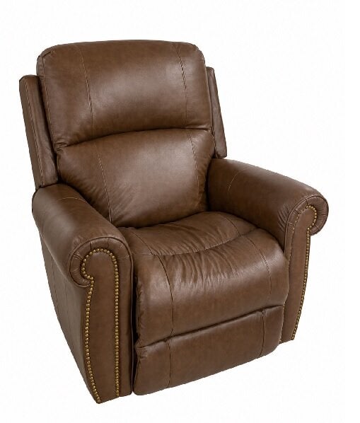 redwood chocolate leather power recliner with headrest & lumbar (copy) Dutton Mocha Leather Power Rocking Recliner w/Headrest & Lumbar - Image 1