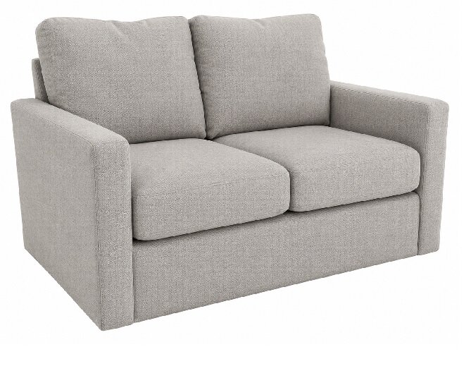 lauren taupe stationary loveseat Lauren Taupe Stationary Loveseat - Image 1